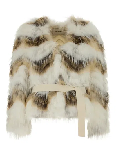 YVES SALOMON BELTED JACKET