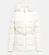 Yves Salomon Belted Ski Jacket In Snow