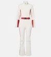 Yves Salomon Belted Ski Suit In White
