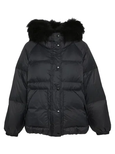 Yves Salomon Black Puffer Jacket