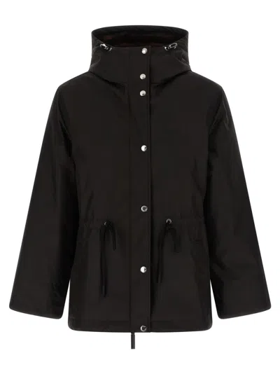 Yves Salomon Technical Black 2-in-1 Parka With Removable Mink Fur Lining