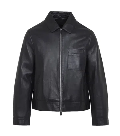 YVES SALOMON BLACK SOLID JACKET