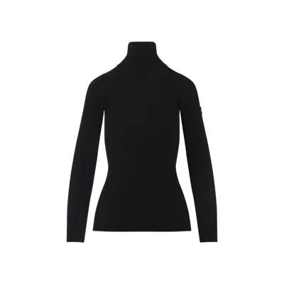 YVES SALOMON YVES SALOMON BLACK WOOL SWEATER