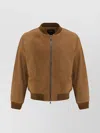 Yves Salomon Men Suede Bomber Jacket