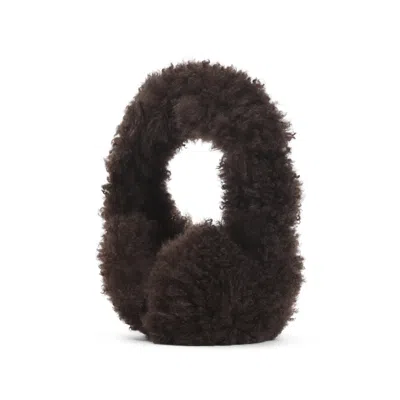 Yves Salomon Brown Lamb Earmuffs