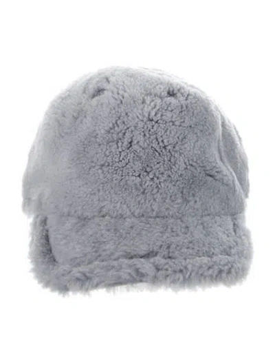 Pre-owned Yves Salomon Cap In Gray
