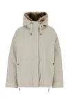 Yves Salomon Coat With Fur Trim And Hood