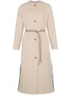 Yves Salomon Cashmere-blend Coat In Neutral