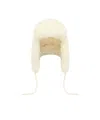 Yves Salomon Cashmere Lambskin Shearling Ushanka In Yellow