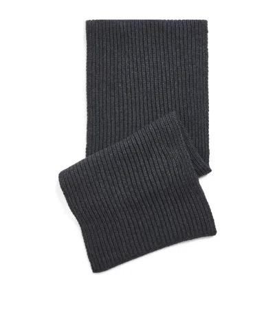 Yves Salomon Cashmere Scarf In Gray