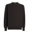 Yves Salomon Cashmere Sweater In Brown