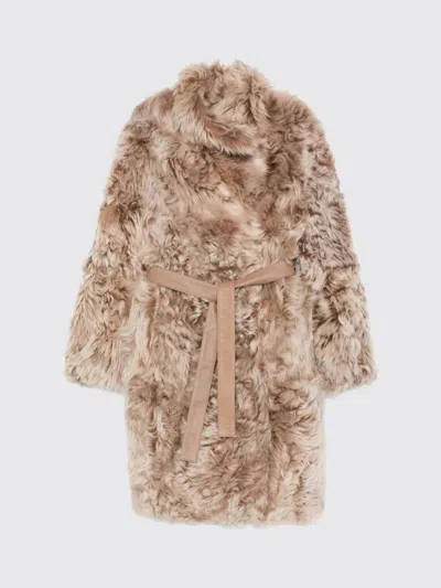 YVES SALOMON FUR COAT YVES SALOMON WOMAN COLOR MILK,H67020246