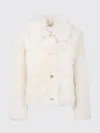 Yves Salomon Coat  Woman Color White In White