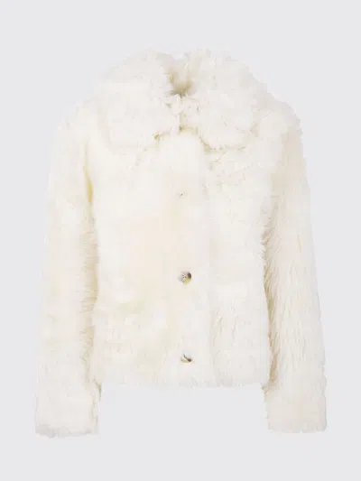Yves Salomon Coat  Woman Color White