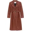 Yves Salomon Leather Coat