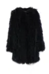Yves Salomon Coats In Black