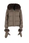 Yves Salomon Coats In Brown