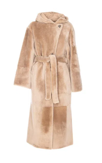 Yves Salomon Coats In Neutral