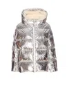 Yves Salomon Doudoune Down Jacket In Silver