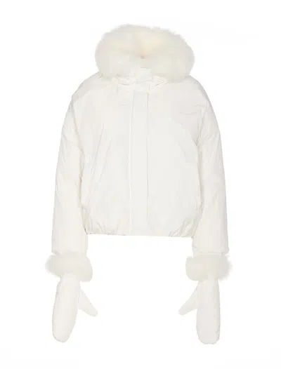 Yves Salomon Coats In White