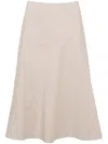 Yves Salomon Cotton A-line Skirt In Multi