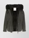 Yves Salomon Cotton Blend And Fox And Rabbit Fur Short Parka Clothing In Multi