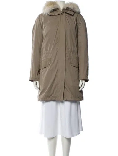 Pre-owned Yves Salomon Coyote Fur Coat In Multi