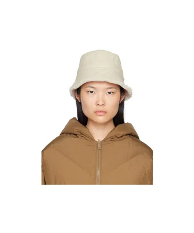 Yves Salomon Curly Double-faced Fisherman's Hat In Brown