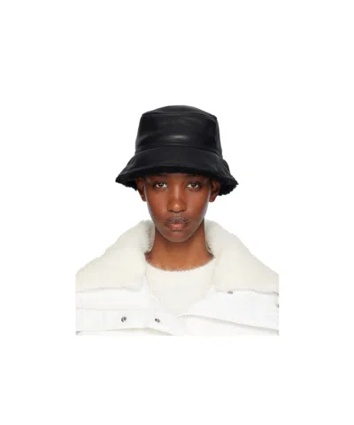 Yves Salomon Curly Two-sided Fisherman's Hat In White