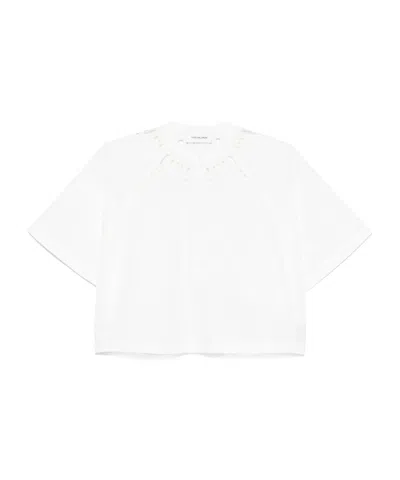 YVES SALOMON CUT OUT-DETAIL BLOUSE