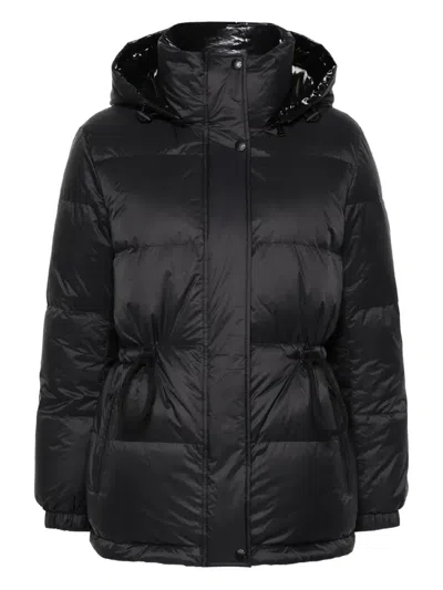 Yves Salomon Detachable-hood Puffer Coat In Black