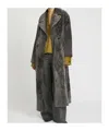 Yves Salomon Double-breasted Coat In Black