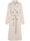 Yves Salomon Double-breasted Coat In Neutrals