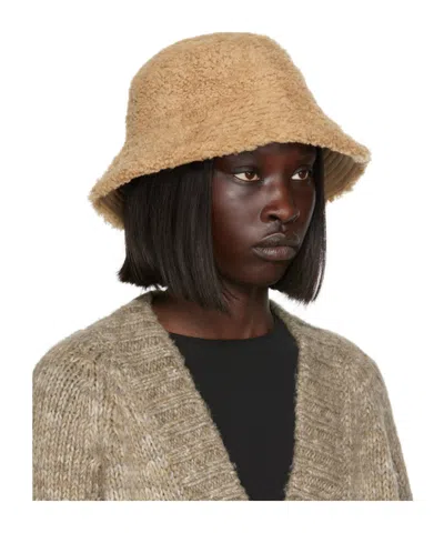 Yves Salomon Double-sided Fisherman's Hat In Nude