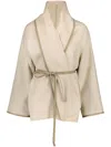 Yves Salomon Double-sided Jacket In Neutrals