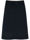 Yves Salomon Double-sided Midi Skirt In 蓝色