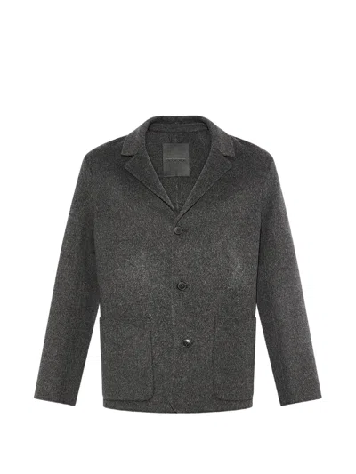 Yves Salomon Double-sided Blazer In Animal Print