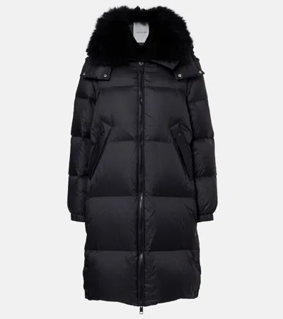 Yves Salomon Doudoune Down Coat In Black