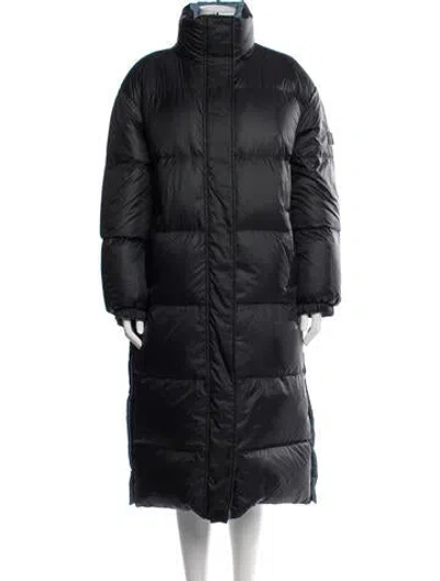 Pre-owned Yves Salomon Down Coat W/ Tags In Blue