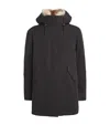 Yves Salomon Down-coyote-rabbit Parka Jacket In Black