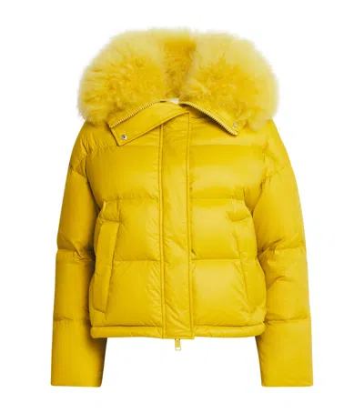 YVES SALOMON DOWN-FUR TECHNICAL PUFFER JACKET