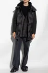 Yves Salomon Down Jacket In Black