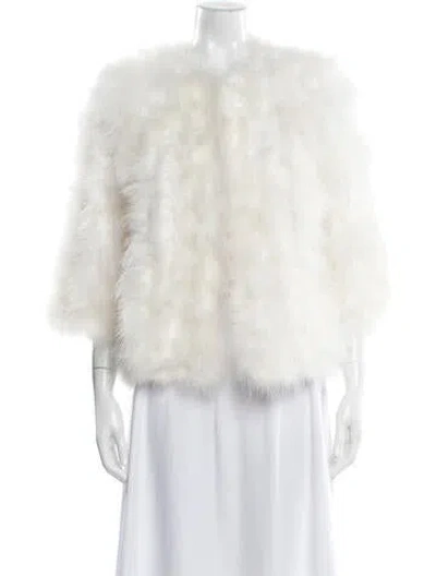 Pre-owned Yves Salomon Down Jacket In Neutral
