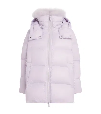 YVES SALOMON DOWN-MINK TECHNICAL PUFFER JACKET