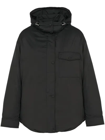 Yves Salomon Down Overshirt In Schwarz