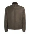 Yves Salomon Down Wool-silk Storm System Mink-trim Jacket In Brown