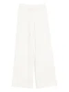 Yves Salomon Drawstring Trousers In White
