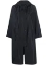 YVES SALOMON DRAWSTRING WAIST RAINCOAT