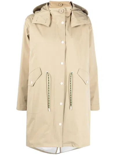 Yves Salomon Regenmantel Mit Kordelzug In Neutrals