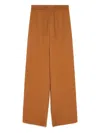 Yves Salomon Drawstrings Trousers In Brown